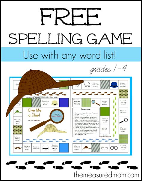 These games have been selected for kids in 1st grade. Free Spelling Game for Grades 1-4 (Use with any word list!)