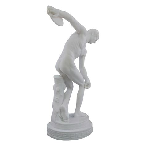 Discobolus Discus Thrower Nude Male Athlete Greek Roman Statue Sculpture Greek Artworks