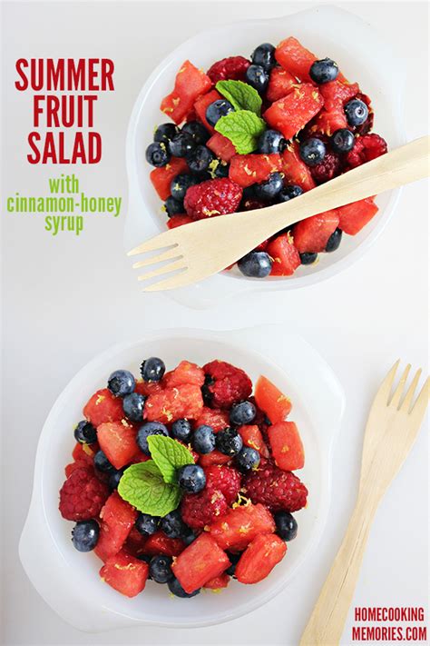 Summer Fruit Salad With Cinnamon Honey Syrup Recipe Home