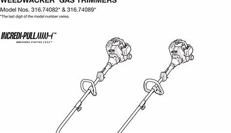 Craftsman 316740820 User Manual TRIMMER Manuals And Guides 1701073L