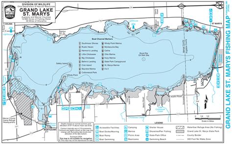 29 Grand Lake St Marys Map Maps Database Source