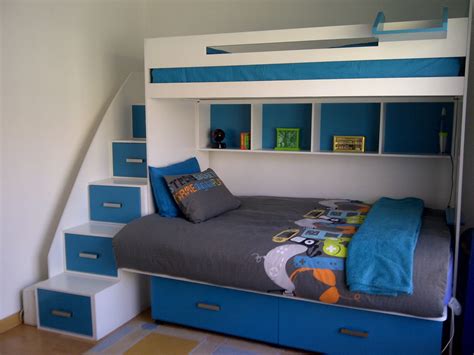 Buy latest double bed designs online at best prices. Galaxy Bunk Bed - Double lower bunk with storage, Single ...