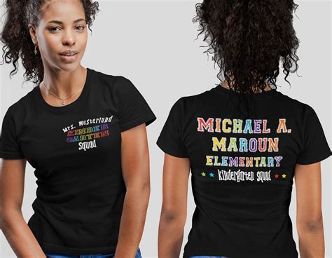 Womens Personalized Teacher T Shirt Custom Elementary Etsy Teacher