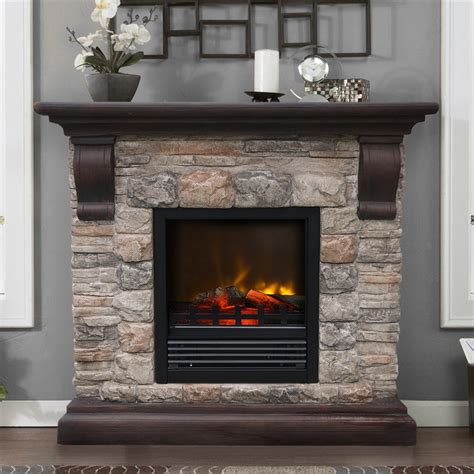 Faux brick fireplace kits image and description. Faux stone fireplace is a budget solution for your home ...