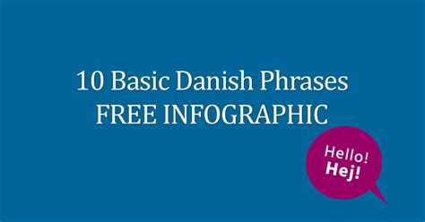 10 Basic Danish Phrases FREE Infographic - Download Today!