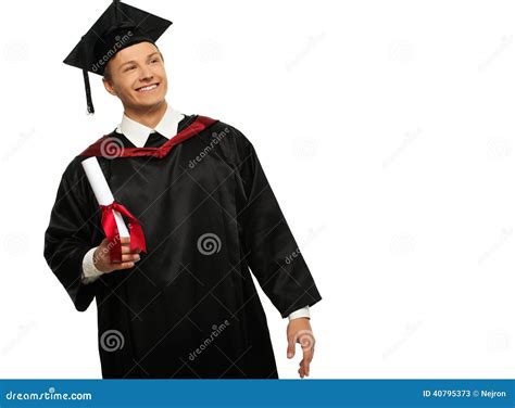 Hombre Del Estudiante Graduado Imagen De Archivo Imagen De