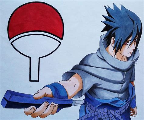 Sasuke Color Drawing 👊🍥🔥🍃 This Was Cool Hope You Like It 😁 Naruto Amino
