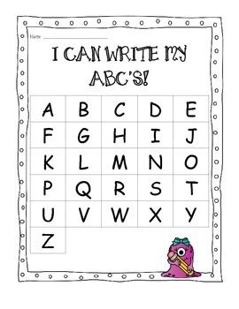 Livework sheets how to write alphabet abc / alphabetical order worksheets and online exercises / there is nothing quite like the pure joy that's. I Can Write My ABC's - blank sheets to write the alphabet ...