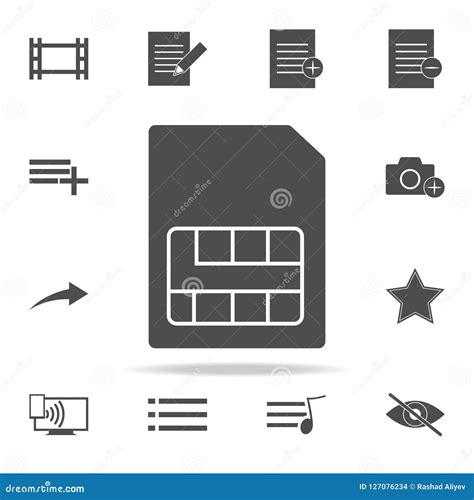 Sim Card Icon Web Icons Universal Set For Web And Mobile Stock