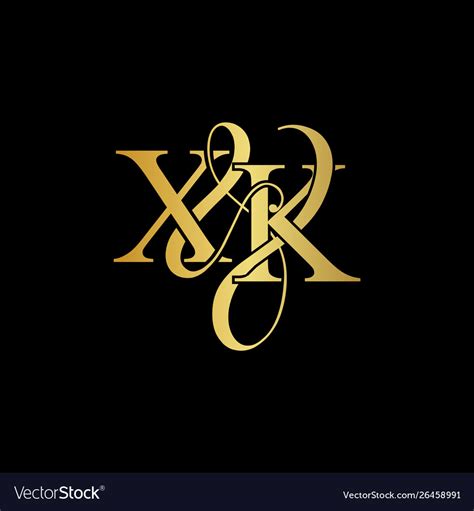 xk x k logo initial mark royalty free vector image
