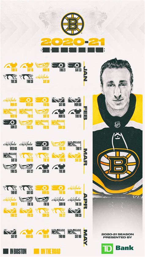 Boston Bruins Schedule 2021 Printable Printableschedu