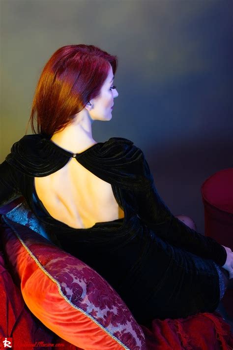 Redhead Illusion By Menia Compañía Fantástica Velvet Dress Evenwithjustasimpledress