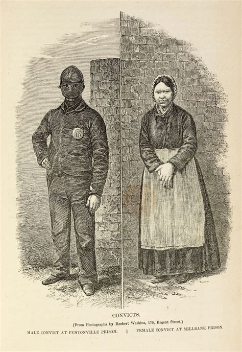 Male And Female Convicts 1862 Victorian Crime And Punishment