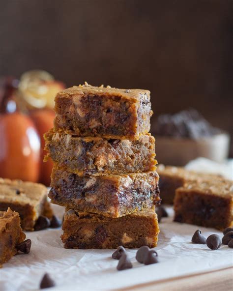 This Peanut Butter Pumpkin Blondies Recipe Is Egg Free Delicious And