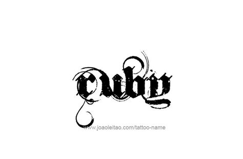 Ruby Name Tattoo Designs Name Tattoo Designs Name Tattoo Name Tattoos