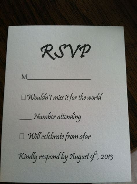 How To Reply Rsvp Wedding Invitation ~ Kipokg Wedding