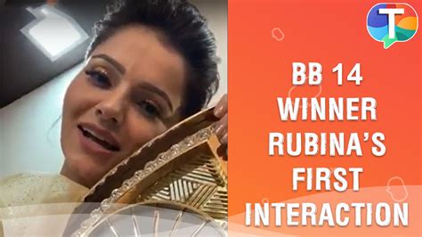 Bigg Boss 14 Winner Rubina Dilaik Interacts Live With Fans For The First Time After Winning Trophy