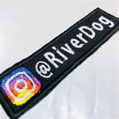 Custom Embroidered Instagram Patch Etsy
