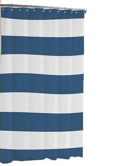 Hampton Stripe Shower Curtain Indigo Striped Shower Curtains