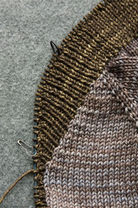 Short Rows Create The Extra Fabric Needed For A Fold Over Shawl Collar