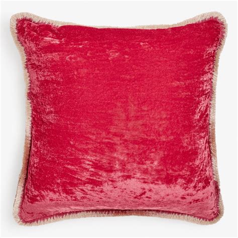 anke drechsel silk velvet fringe pillow pink | Fringe pillows, Abc carpet & home, Velvet fringe