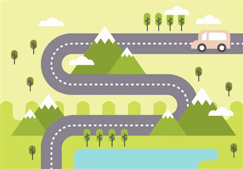 Blank Road Map Template 1 Professional Templates Cartoon Map