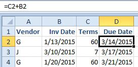 Excel Calculate Invoice Due Dates Excel Articles