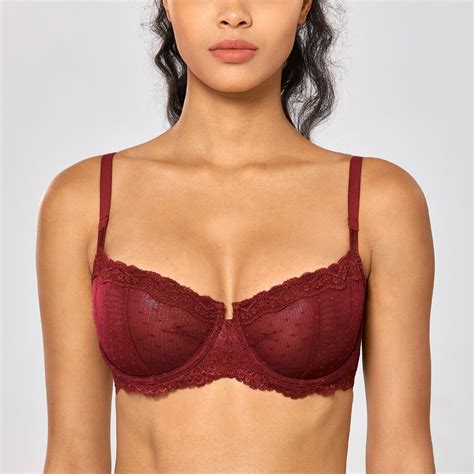 Dobreva Women S Balconette Bra Sexy Lace Unlined Underwire See Through Sheer Ebay