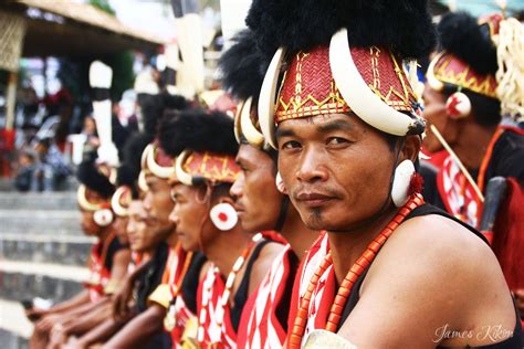 Traditional Naga Head Gears And Faces Hornbill Festival Nagaland