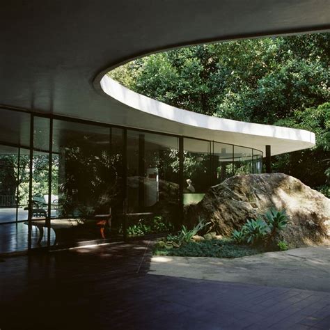 Oscar Niemeyers Casa De Canoas Rio De Janeiro Brazil Architecture