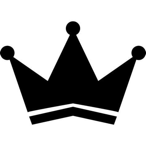 Crown clipart black and white. Black crown 3 icon - Free black crown icons