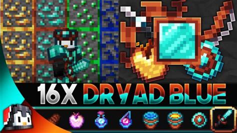 Dryad Blue 16x Mcpe Pvp Texture Pack Gamertise
