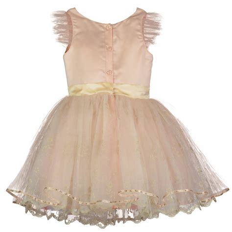 Disney Boutique Tinker Bell Peach Nets Vintage Lace Dress Itty Bitty