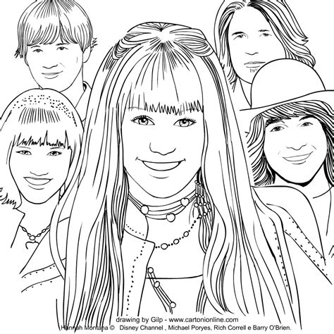 Dibujos Hannah Montana Dibujos Y Juegos Para Pintar Y Colorear