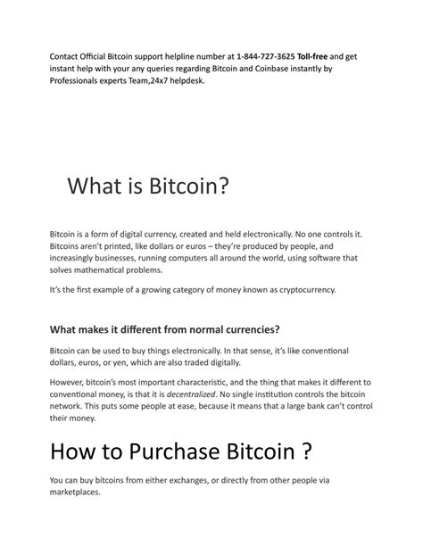 First off, because bitcoin is a program and, an open source program meaning that anyone has free access to it, anyone can obtain it and use it. what is bitcoin 1-844-727-3625 Toll-Free by corey74 - Issuu