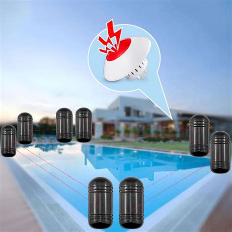 100m Outdoor Dual Beam Sensor Active Infrared Intrusion Detector Ir