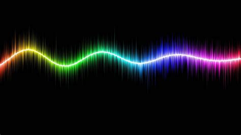 Download Colorful Sound Waves In Led 4k Wallpaper