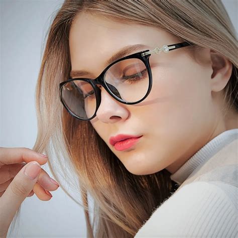 buy 45584 crystal diamond cateye glasses frames women trending styles 2018 new