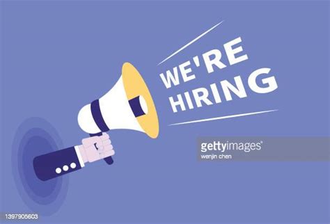 We Are Hiring Megaphone Photos And Premium High Res Pictures Getty Images