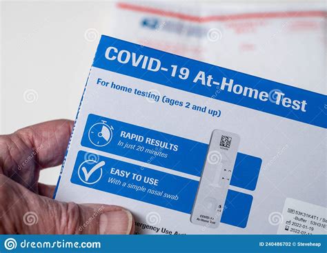 Self Test At Home Covid 19 Testing Kit With Usps Envelope Used For