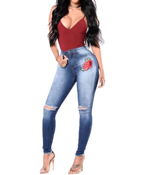 Ripped Skinny Denim Jeans Made In China Italy Xxx Usa Sexy Ladies