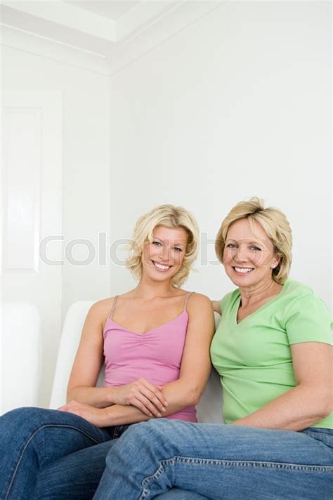 Mature Mother And Daughter Stock Image Colourbox