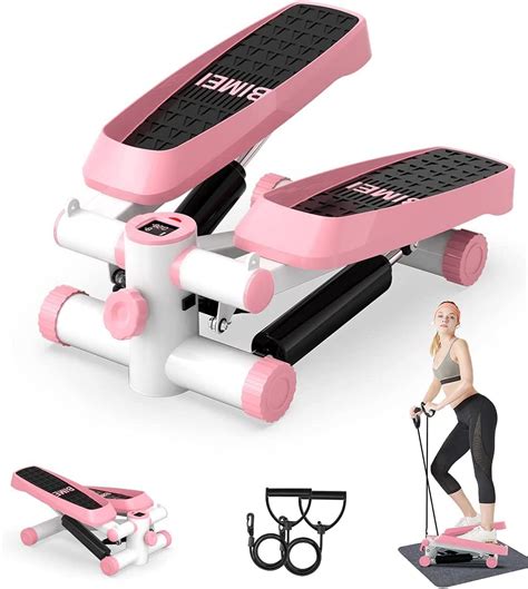 Bubbacare Stepper For Exercise Mini Aerobic Stepper With Display Quiet Fitness Stepper