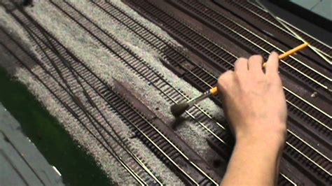 And each one is, to some extent, a reflection of the person who built it. How to quickly ballast model train track - YouTube