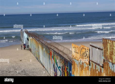 Tijuana Baja California Mexico January 18 2020 Border That Divides