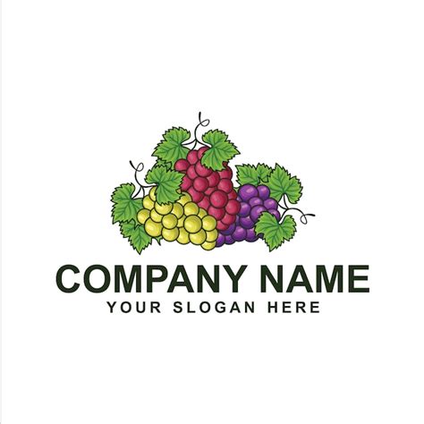 Grape Logo Premium Vector