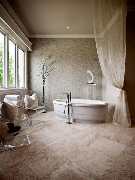 Covet paris modernpowderrooms minimalist bathroom design. A Trendy Choice for Your House - Travertine Flooring | How ...