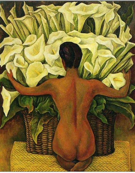 Nude with Calla Lilies foi pintado em e é um dos poucos trabalhos