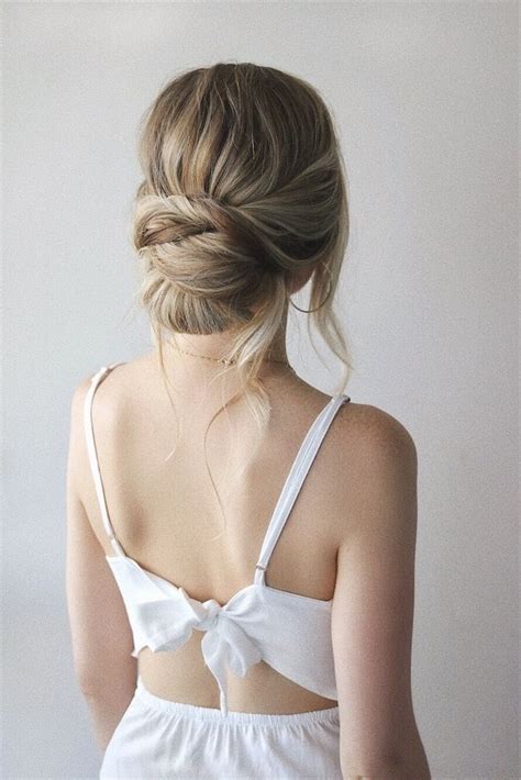 how to simple updo perfect for brides and bridesmaids alex gaboury medium hair styles hair