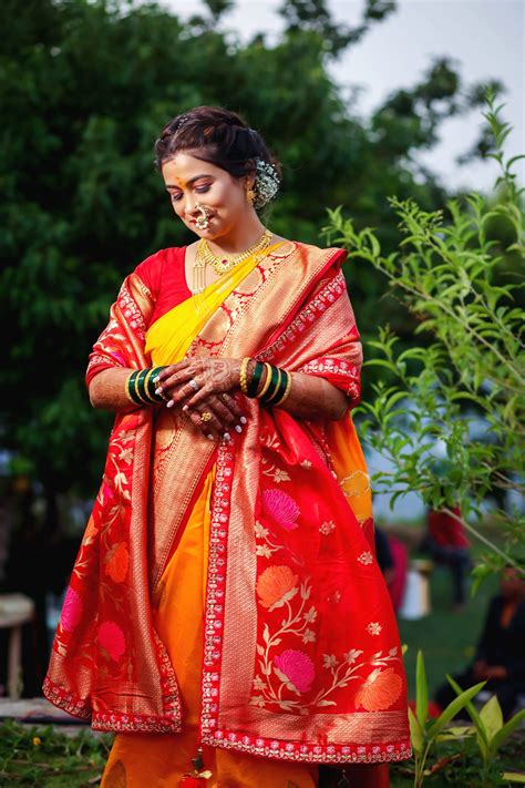 Marathi Bridal Saree Shaadiwish